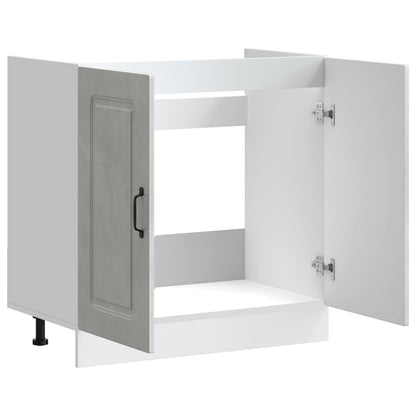 Sink Base Cabinet "Kalmar" Concrete Grey 80x46x81.5 cm