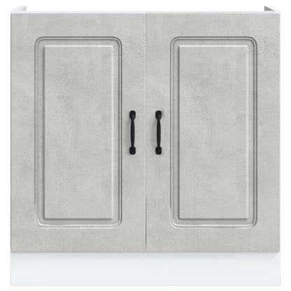 Sink Base Cabinet "Kalmar" Concrete Grey 80x46x81.5 cm