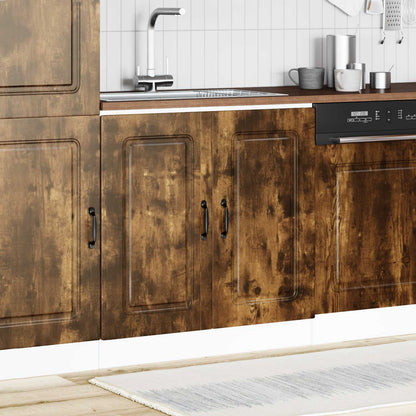 Sink Base Cabinet "Kalmar" Smoked Oak 80x46x81.5 cm