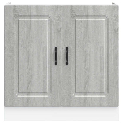 Sink Base Cabinet "Kalmar" Grey Sonoma 80x46x81.5 cm
