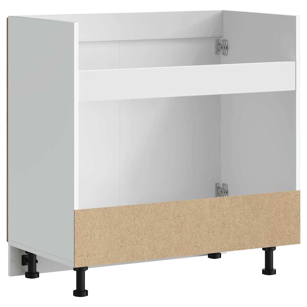 Sink Base Cabinet Kalmar Old Wood 80x46x81.5 cm Engineered Wood