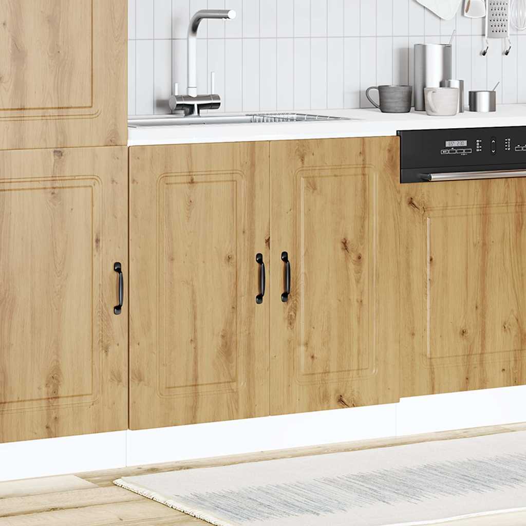 Sink Base Cabinet "Kalmar" Artisan Oak 80x46x81.5 cm