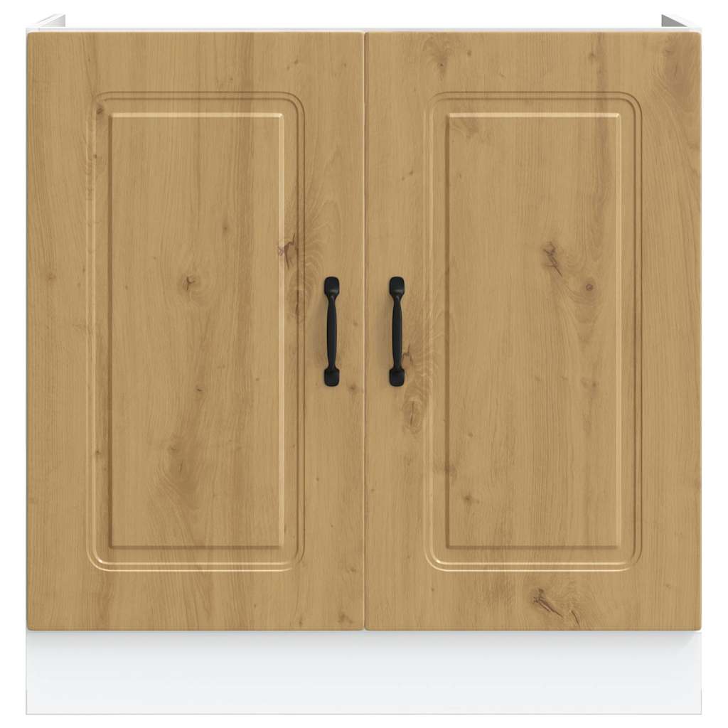 Sink Base Cabinet "Kalmar" Artisan Oak 80x46x81.5 cm