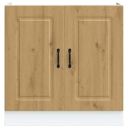 Sink Base Cabinet "Kalmar" Artisan Oak 80x46x81.5 cm