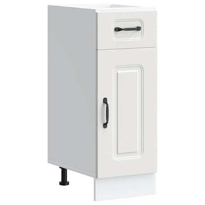 Kitchen Base Cabinet "Kalmar" White Engineered Wood