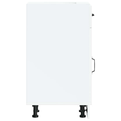 Kitchen Base Cabinet "Kalmar" White Engineered Wood