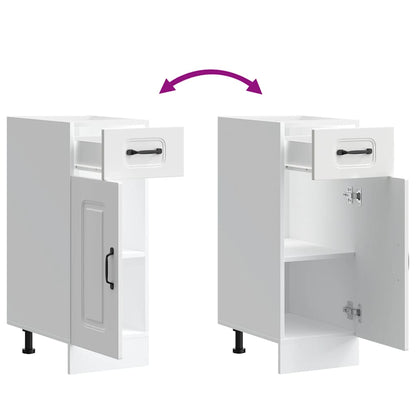 Kitchen Base Cabinet Kalmar White Engineered Wood