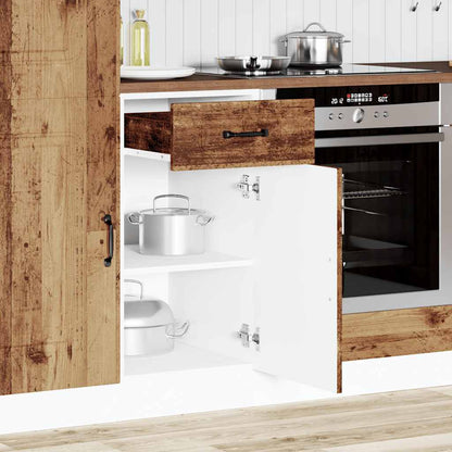 Kitchen Base Cabinet "Kalmar" Old Wood Engineered Wood