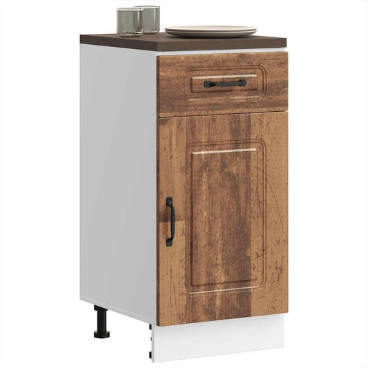 Kitchen Base Cabinet "Kalmar" Old Wood Engineered Wood