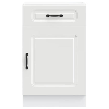 Kitchen Base Cabinet Kalmar White Engineered Wood