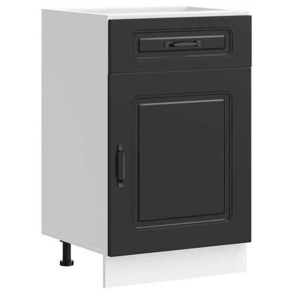 Kitchen Base Cabinet Kalmar Black Engineered Wood