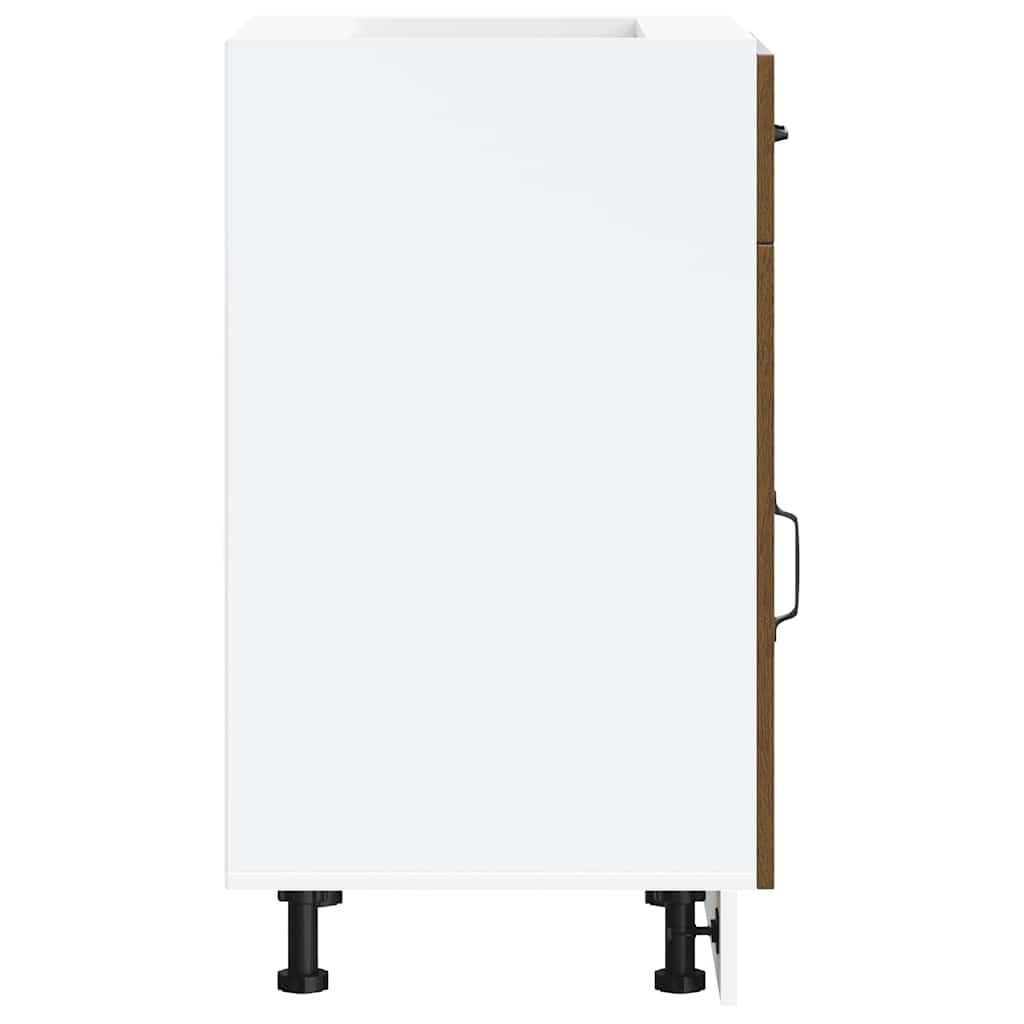 Kitchen Base Cabinet Kalmar Brown Oak Engineered Wood