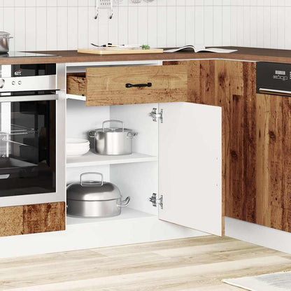 Kitchen Base Cabinet "Kalmar" Old Wood Engineered Wood