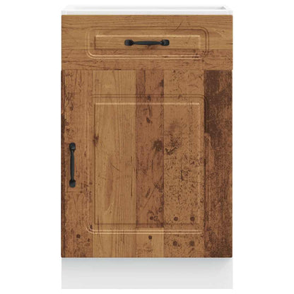 Kitchen Base Cabinet "Kalmar" Old Wood Engineered Wood