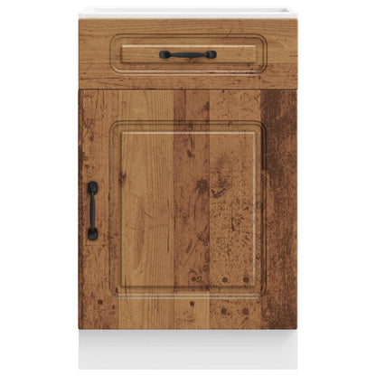 Kitchen Base Cabinet "Kalmar" Old Wood Engineered Wood