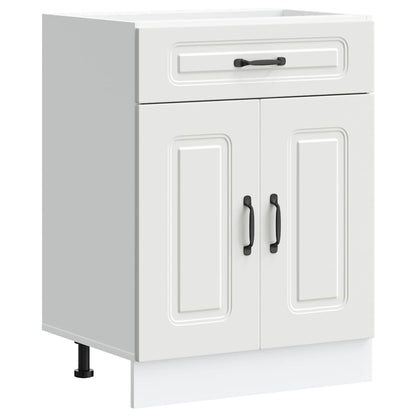 Kitchen Base Cabinet "Kalmar" White Engineered Wood