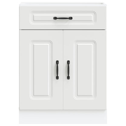 Kitchen Base Cabinet "Kalmar" White Engineered Wood
