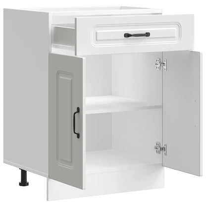 Kitchen Base Cabinet Kalmar White Engineered Wood