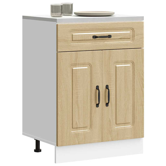 Kitchen Base Cabinet "Kalmar" Sonoma Oak Engineered Wood