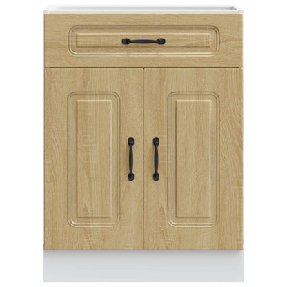 Kitchen Base Cabinet "Kalmar" Sonoma Oak Engineered Wood
