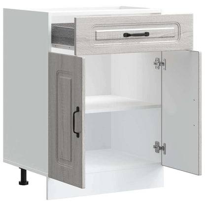Kitchen Base Cabinet "Kalmar" Grey Sonoma Engineered Wood