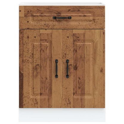 Kitchen Base Cabinet "Kalmar" Old Wood Engineered Wood