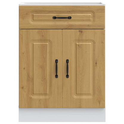 Kitchen Base Cabinet "Kalmar" Artisan Oak Engineered Wood