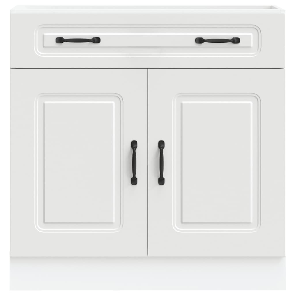 Kitchen Base Cabinet "Kalmar" White Engineered Wood