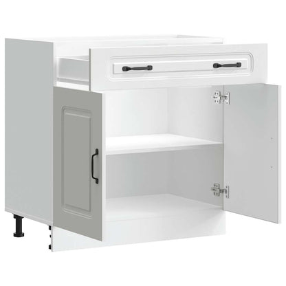 Kitchen Base Cabinet "Kalmar" White Engineered Wood