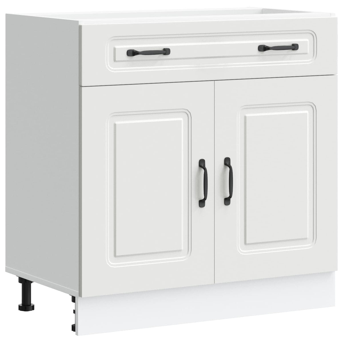 Kitchen Base Cabinet "Kalmar" White Engineered Wood