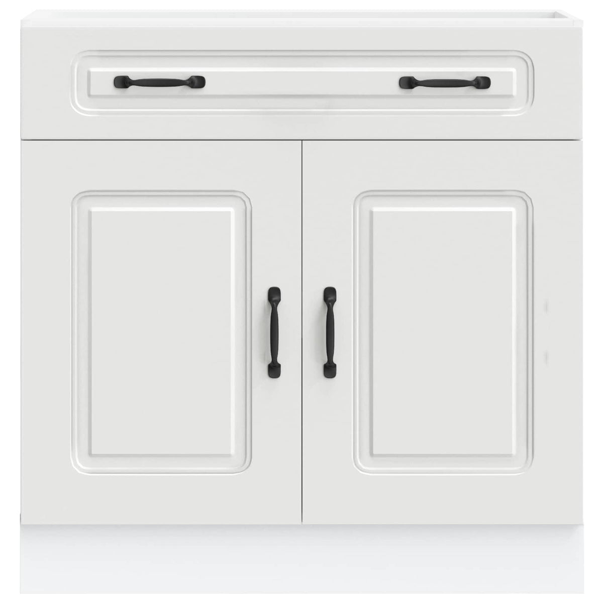 Kitchen Base Cabinet "Kalmar" White Engineered Wood