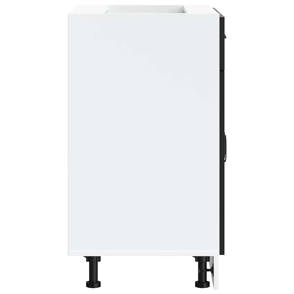 Kitchen Base Cabinet Kalmar Black Engineered Wood