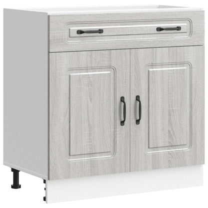 Kitchen Base Cabinet "Kalmar" Grey Sonoma Engineered Wood
