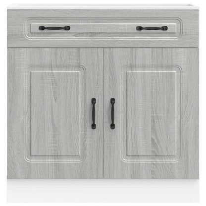 Kitchen Base Cabinet "Kalmar" Grey Sonoma Engineered Wood