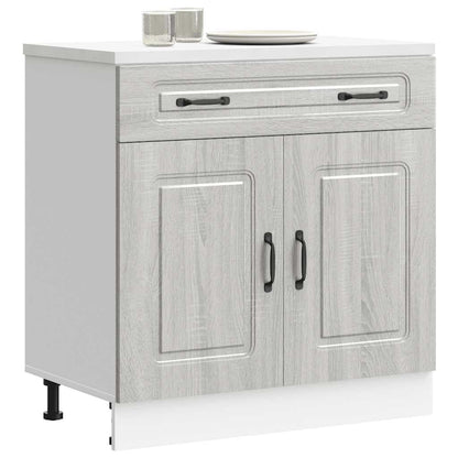 Kitchen Base Cabinet "Kalmar" Grey Sonoma Engineered Wood