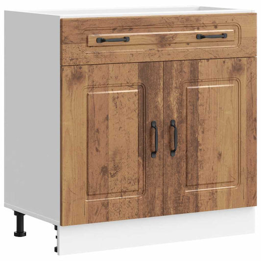 Kitchen Base Cabinet "Kalmar" Old Wood Engineered Wood