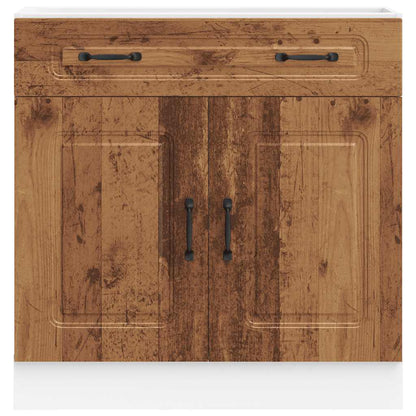 Kitchen Base Cabinet "Kalmar" Old Wood Engineered Wood