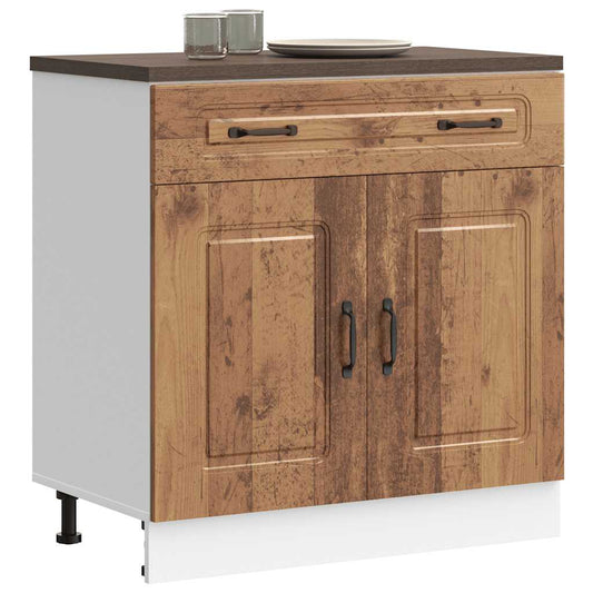 Kitchen Base Cabinet "Kalmar" Old Wood Engineered Wood