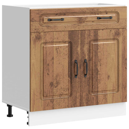 Kitchen Base Cabinet "Kalmar" Old Wood Engineered Wood