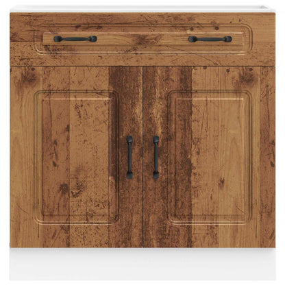 Kitchen Base Cabinet "Kalmar" Old Wood Engineered Wood