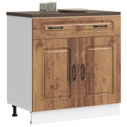 Kitchen Base Cabinet "Kalmar" Old Wood Engineered Wood