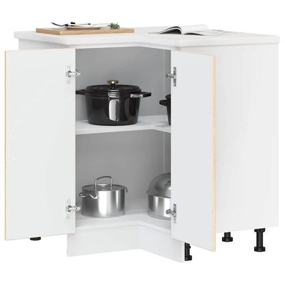 Kitchen Corner Base Cabinet Kalmar Sonoma Oak Engineered Wood