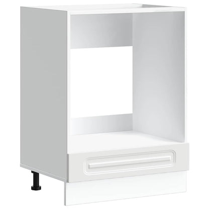 Oven Cabinet Kalmar White Engineered Wood