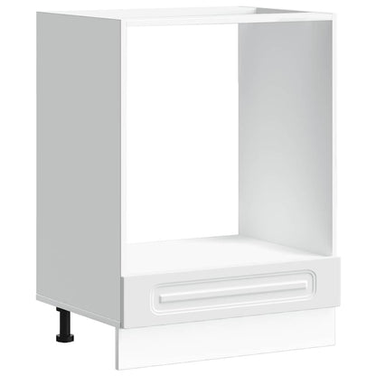 Oven Cabinet "Kalmar" White Engineered Wood