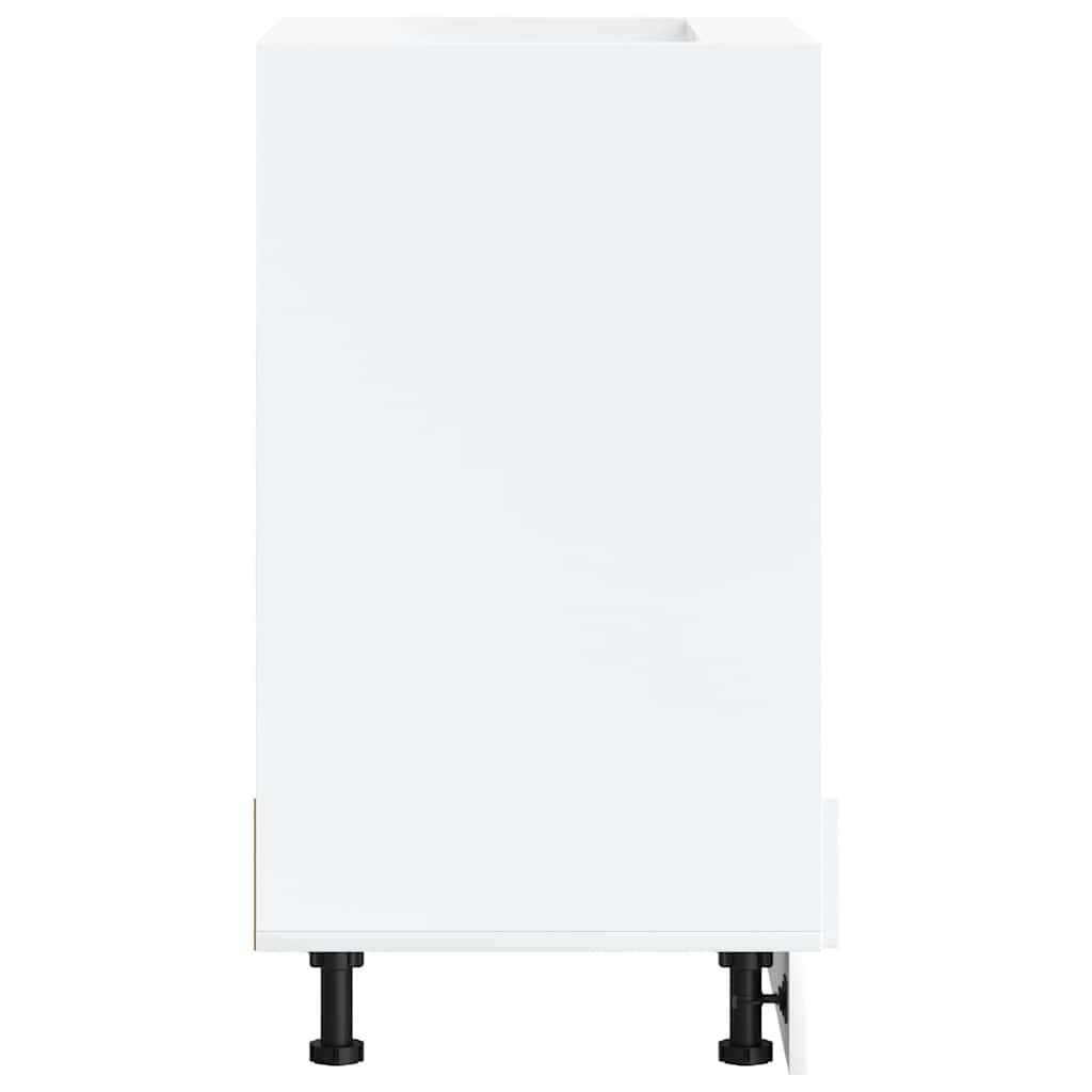 Oven Cabinet "Kalmar" White Engineered Wood