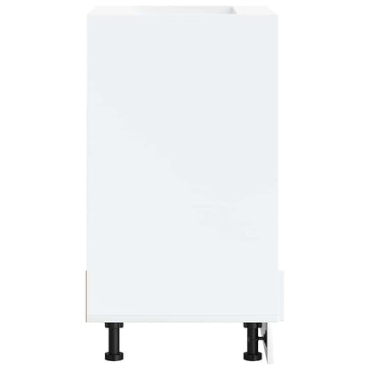 Oven Cabinet "Kalmar" White Engineered Wood