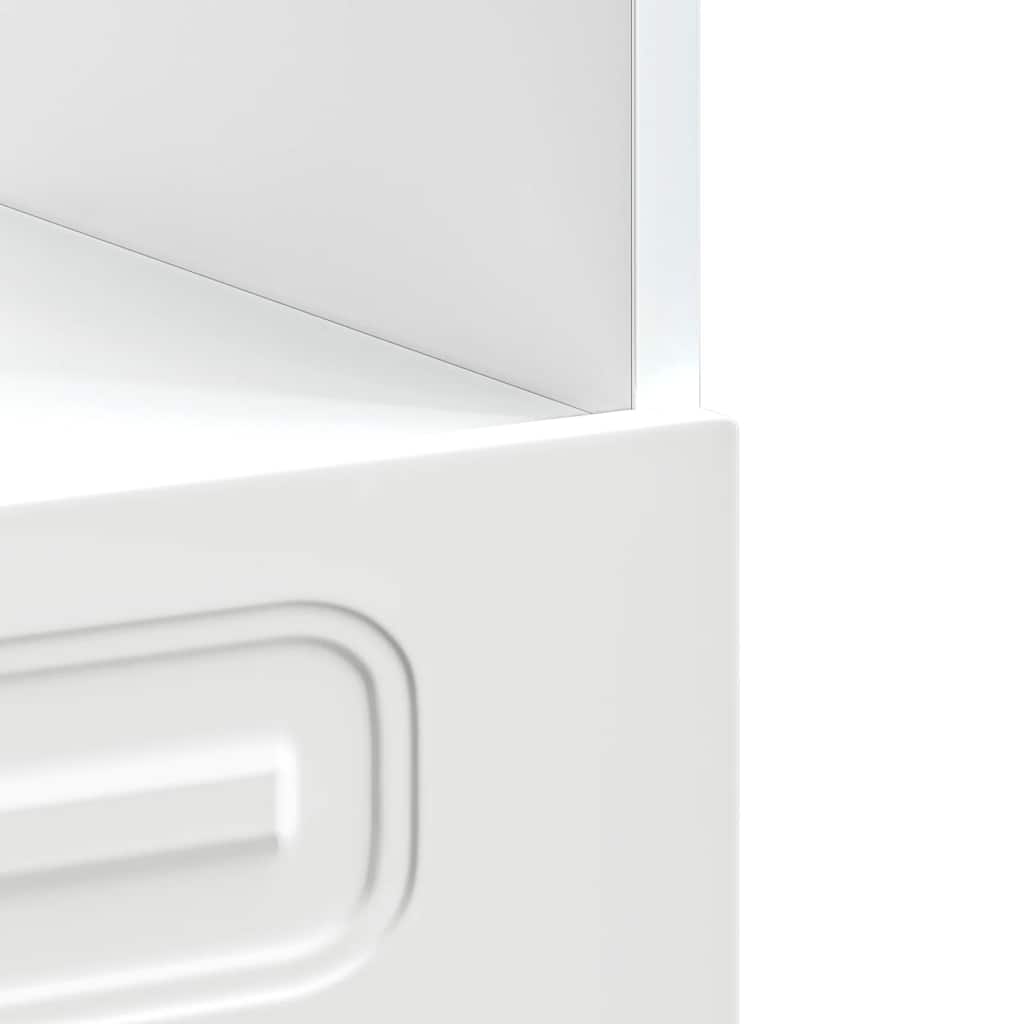 Oven Cabinet "Kalmar" White Engineered Wood