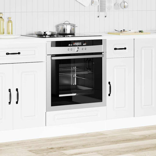 Oven Cabinet "Kalmar" White Engineered Wood