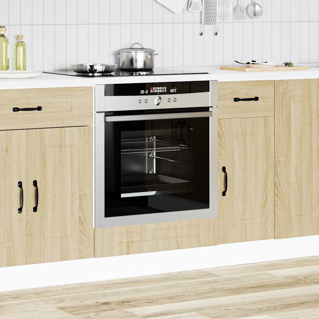 Oven Cabinet "Kalmar" Sonoma Oak Engineered Wood