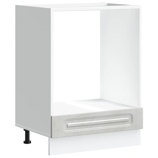 Oven Cabinet "Kalmar" Concrete Grey Engineered Wood